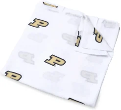 Three Little Anchors College Swaddle Blanket - Purdue Boilermakers