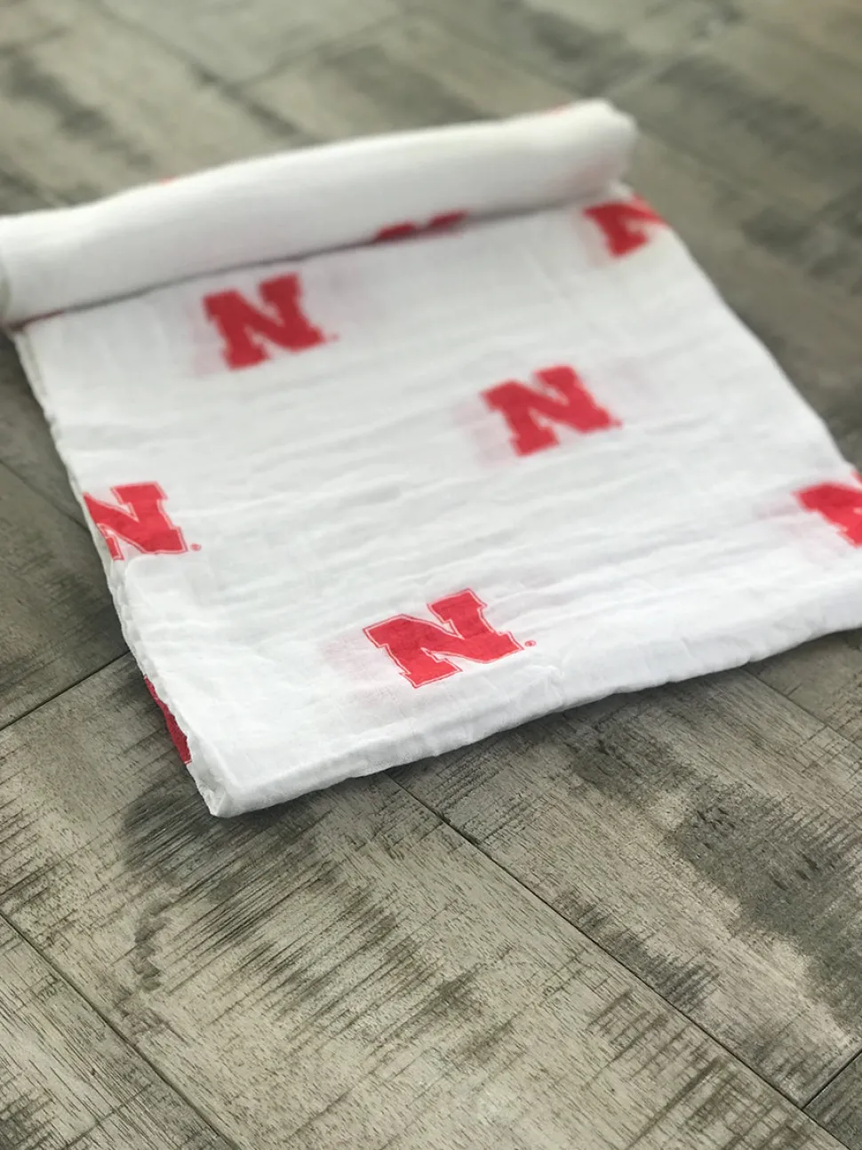 Three Little Anchors College Swaddle Blanket - Nebraska Cornhuskers
