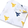 Three Little Anchors College Swaddle Blanket - West Virginia Mountaineers