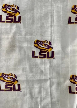 Three Little Anchors College Swaddle Blanket - LSU Tigers