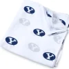 Three Little Anchors College Swaddle Blanket - Brigham Young Cougars