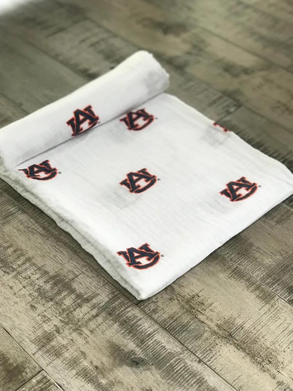 Three Little Anchors College Swaddle Blanket - Auburn Tigers