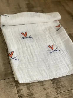 Three Little Anchors College Swaddle Blanket - Virginia Cavaliers