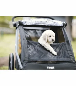 Thule Courier Bicycle Trailer + Pet Kit Bundle - Aegean Blue