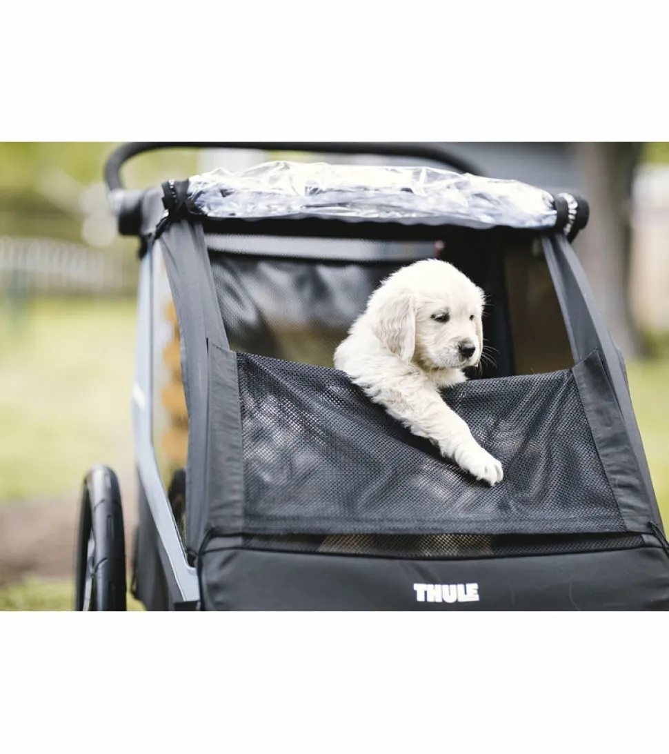 Thule Courier Bicycle Trailer + Pet Kit Bundle - Aegean Blue