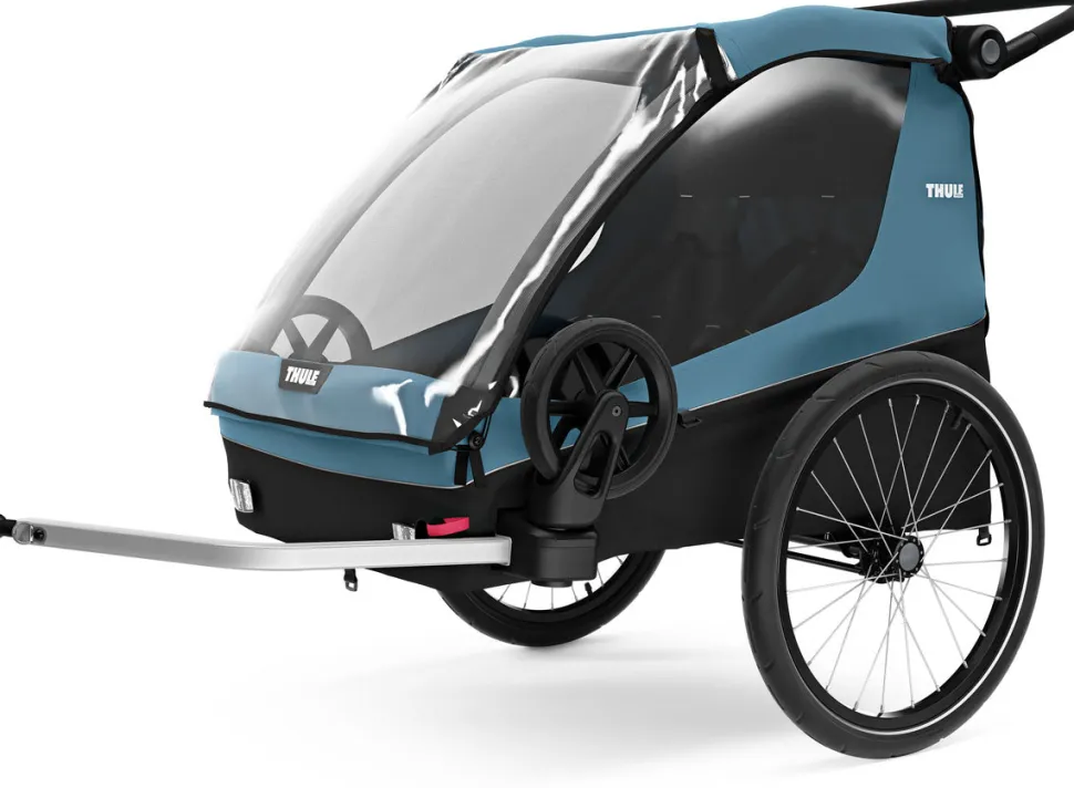 Thule Courier Bicycle Trailer + Stroller - Aegean Blue