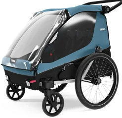 Thule Courier Bicycle Trailer + Stroller - Aegean Blue