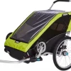 Thule OPEN BOX Chariot Cheetah XT 2 Trailer + Stroller - Chartreuse