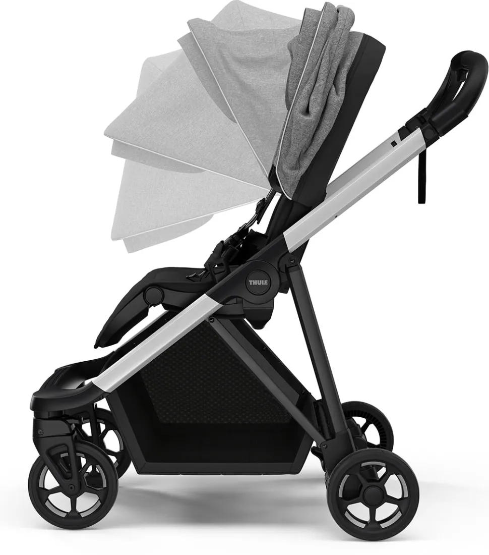 Thule Shine Stroller + Bassinet Bundle - Grey Melange / Black