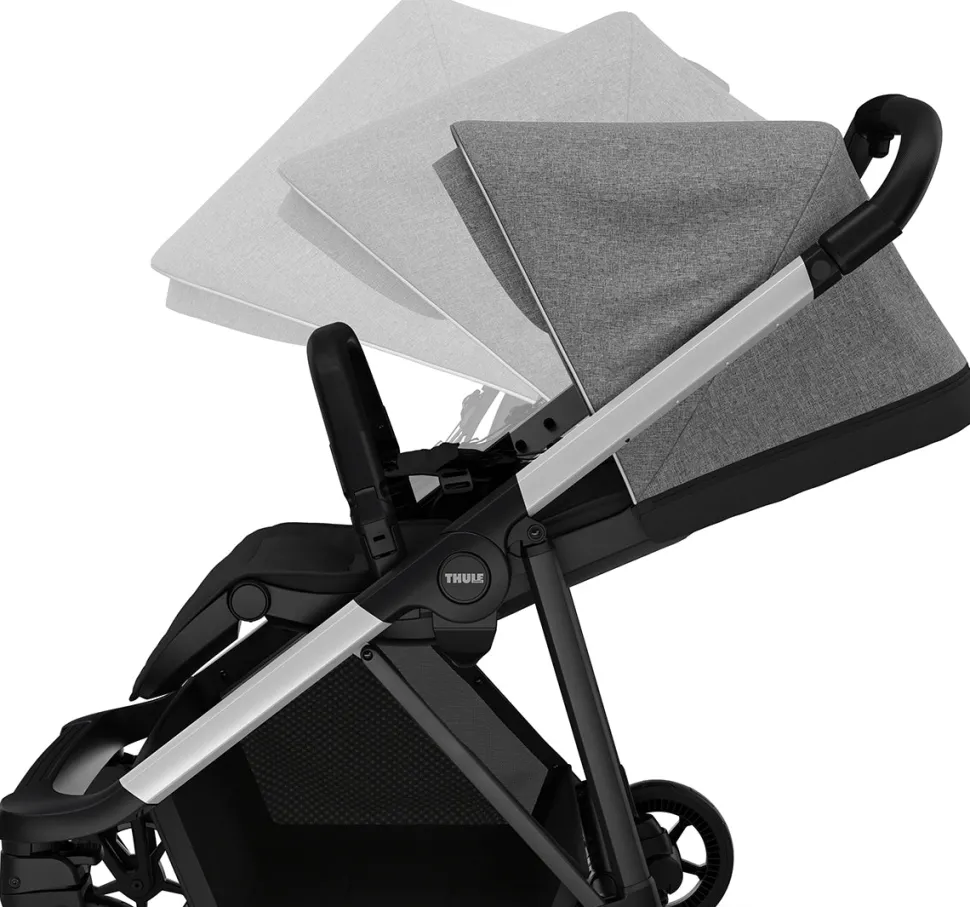 Thule Shine Stroller + Bassinet Bundle - Grey Melange / Black