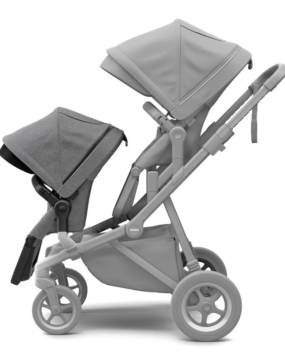 Thule Sleek Sibling Seat - Black / Grey Melange