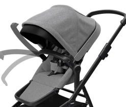 Thule Sleek Single-to-Double Stroller - Black / Grey Melange