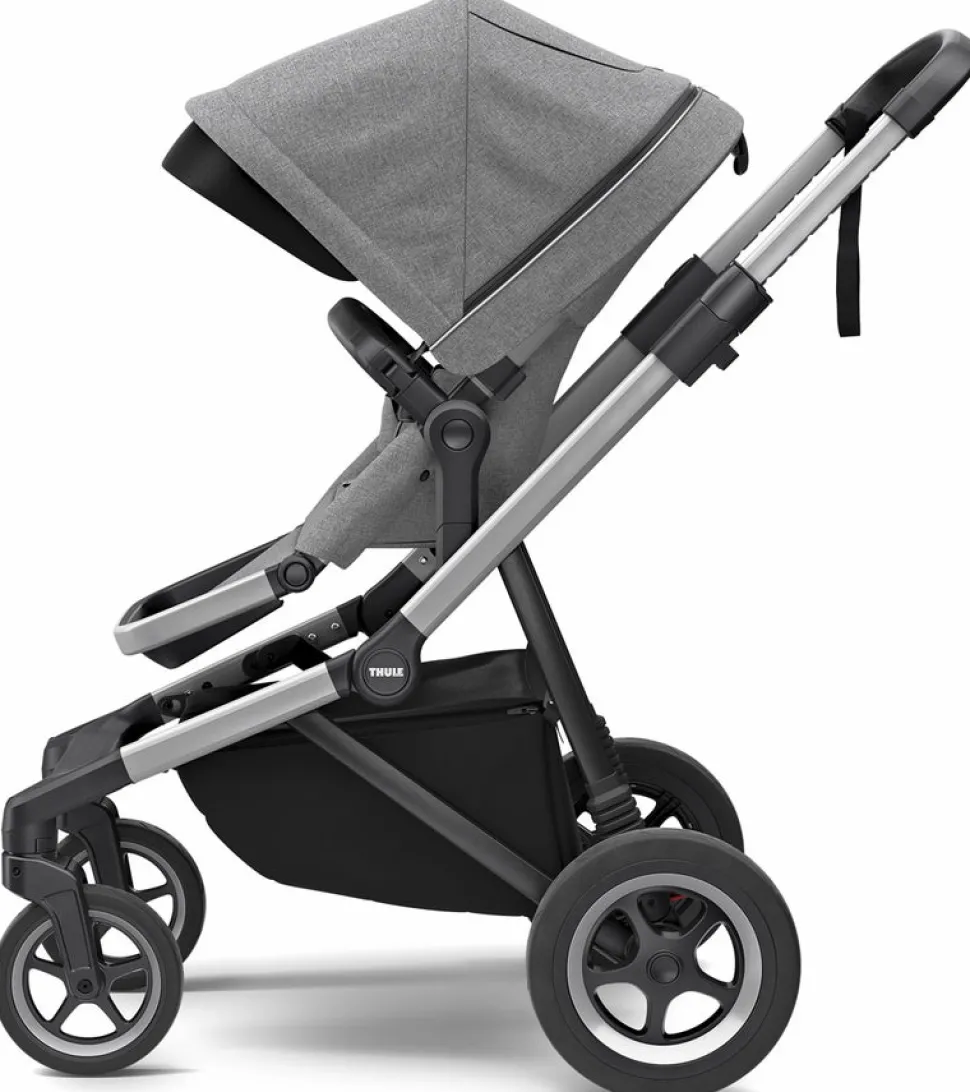 Thule Sleek Stroller + Accessory Set - Grey Melange