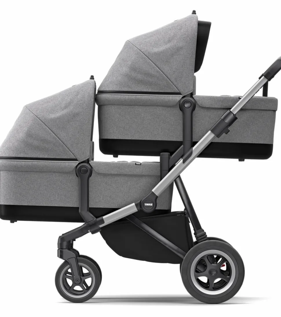 Thule Sleek Stroller + Accessory Set - Grey Melange