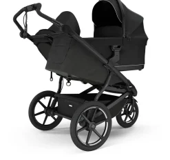 Thule Urban Glide 3 Double Jogging Stroller + Bassinet Bundle - Black