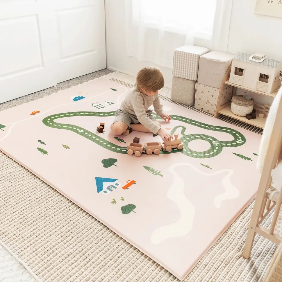 Tiny Land® Double-Sided Baby Playmat Forest Track Wonder