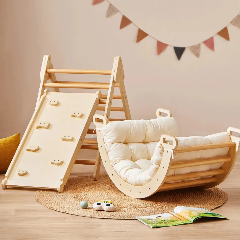 Tiny Land® 7-in-1 Montessori Climbing Set with Play Pad