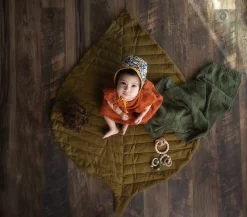 Toddlekind Leaf Organic Cotton Playmat - Sand Castle