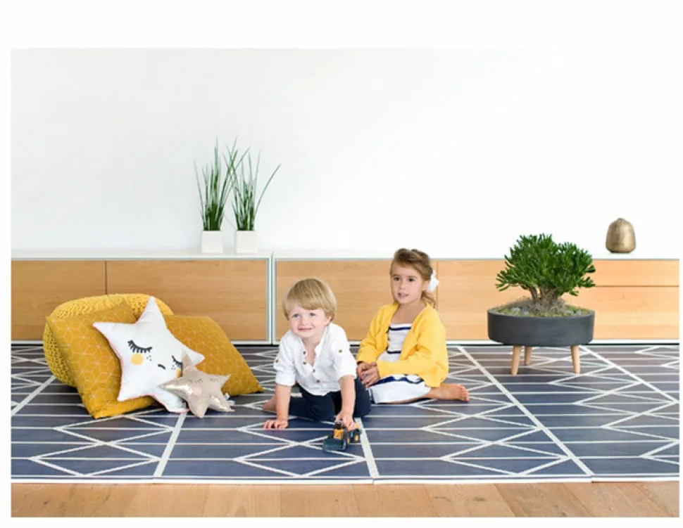 Toddlekind Printed Foam Puzzle Playmat - Nordic - Petroleum
