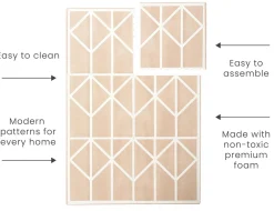 Toddlekind Printed Foam Puzzle Playmat - Nordic - Petroleum