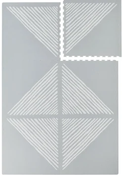 Toddlekind Printed Foam Puzzle Playmat - Sandy Lines - Stone