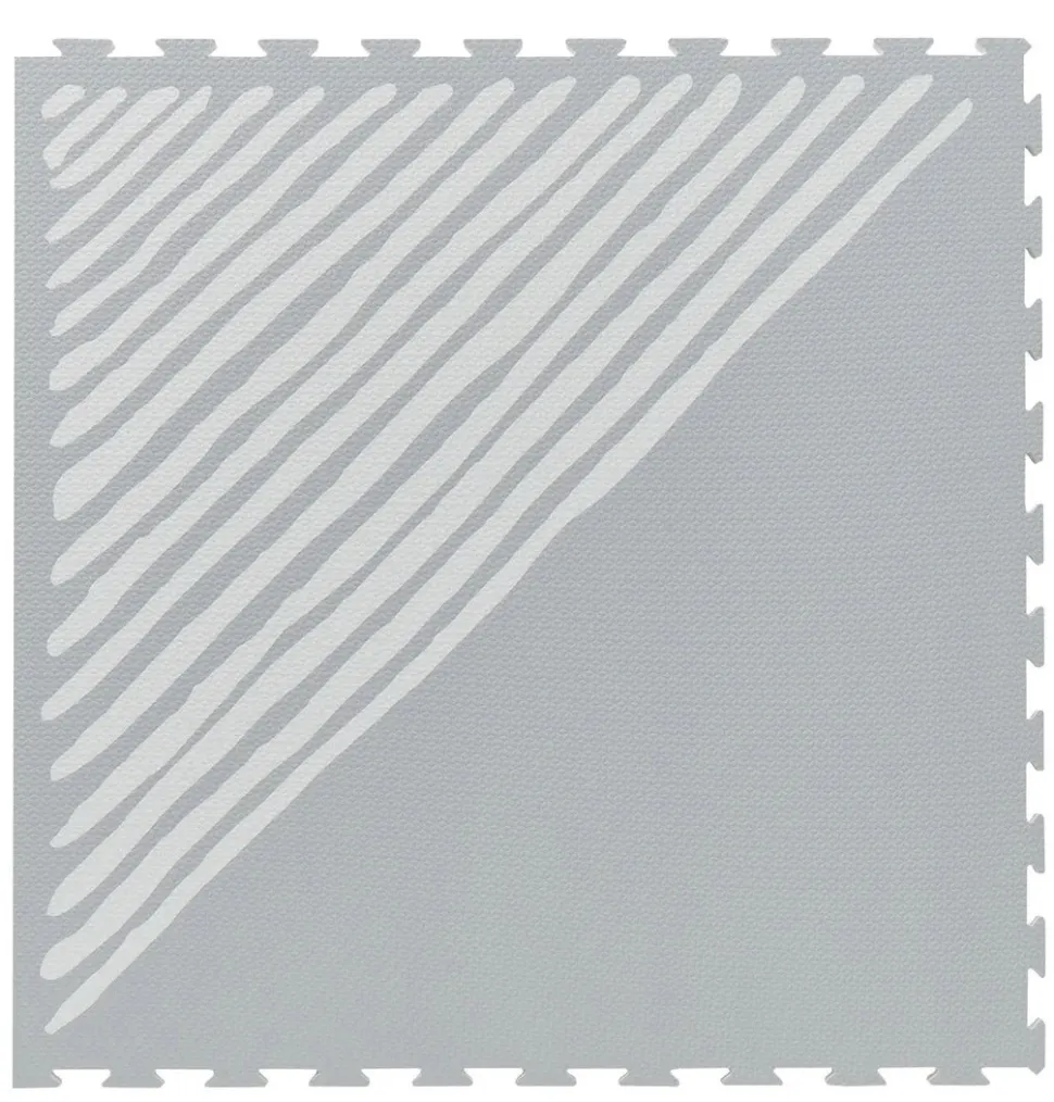 Toddlekind Printed Foam Puzzle Playmat - Sandy Lines - Stone