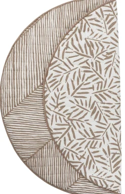 Toddlekind Quilted Cotton Reversible Playmat - Tan