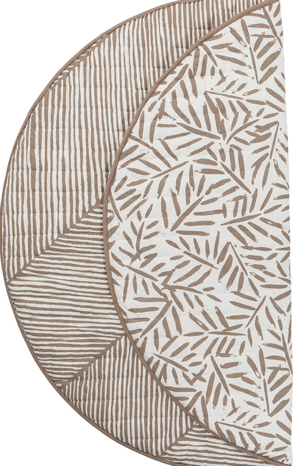 Toddlekind Quilted Cotton Reversible Playmat - Tan