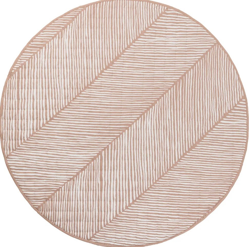Toddlekind Quilted Cotton Reversible Playmat - Sea Shell