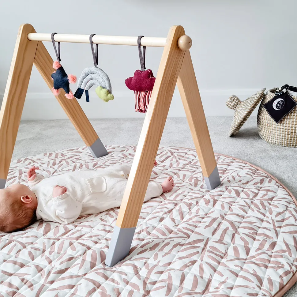 Toddlekind Quilted Cotton Reversible Playmat - Sea Shell