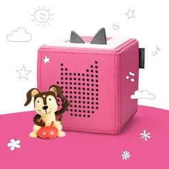 Tonies Toniebox Playtime Puppy Starter Set - Pink with Audio Character (3y+)