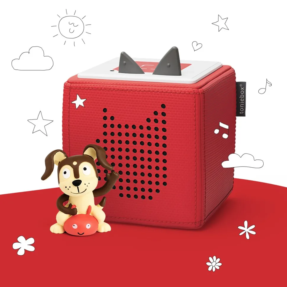 Tonies Toniebox Playtime Puppy Starter Set - Red with Audio Character (3y+)