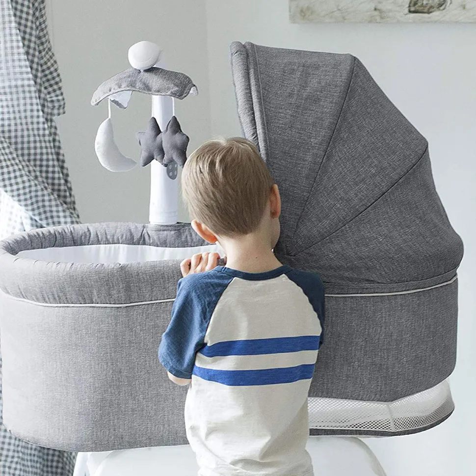 TruBliss Deluxe Bassinet - Stonewash