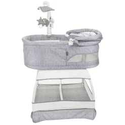 TruBliss Sweetli Nurture Bassinet - Grey Melange