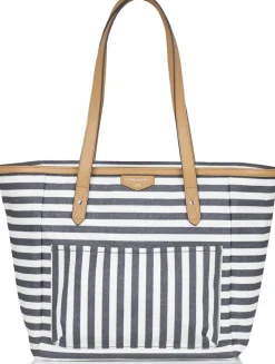 TWELVElittle Everyday Tote Diaper Bag - Grey Stripe