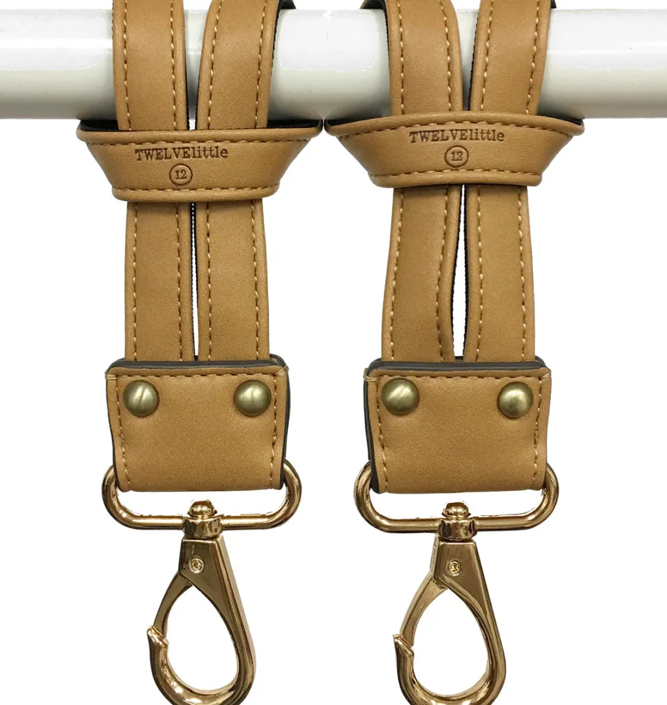 TWELVElittle On-The-Go Stroller Clips - Tan