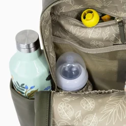 TWELVElittle Peek-A-Boo Backpack Diaper Bag - Olive