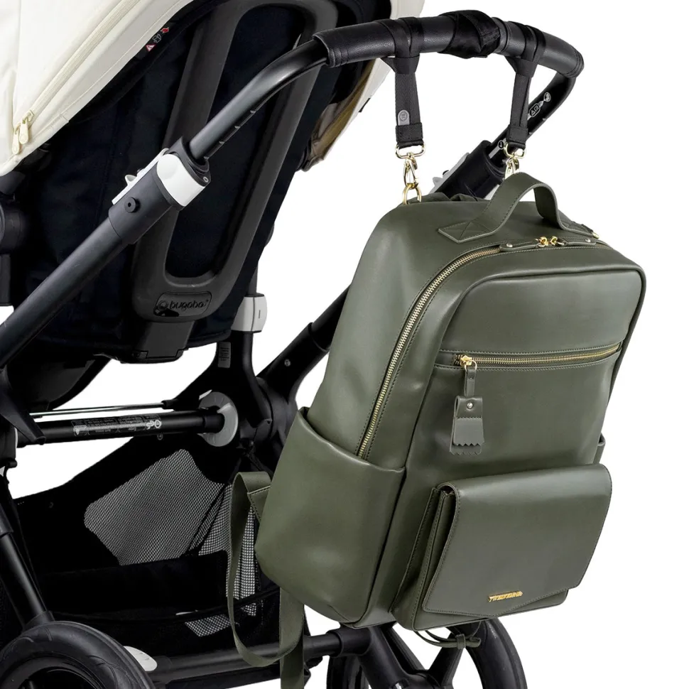 TWELVElittle Peek-A-Boo Backpack Diaper Bag - Olive