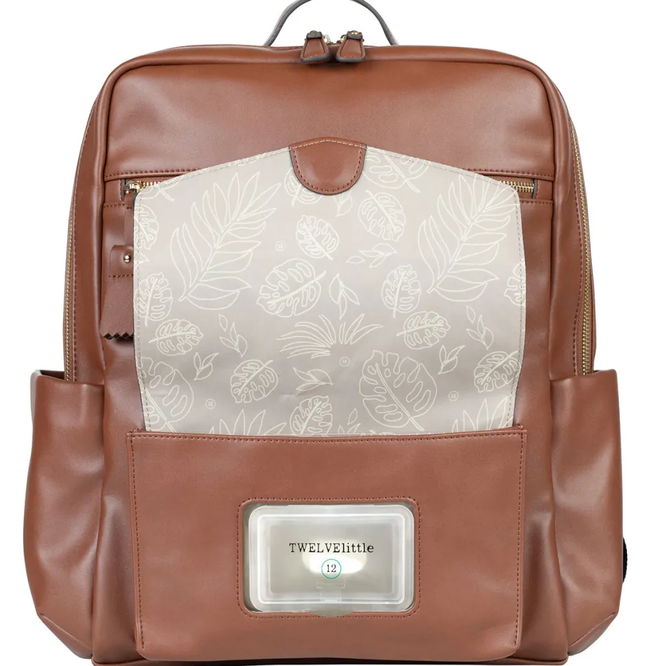 TWELVElittle Peek-a-boo Backpack Diaper Bag - Toffee