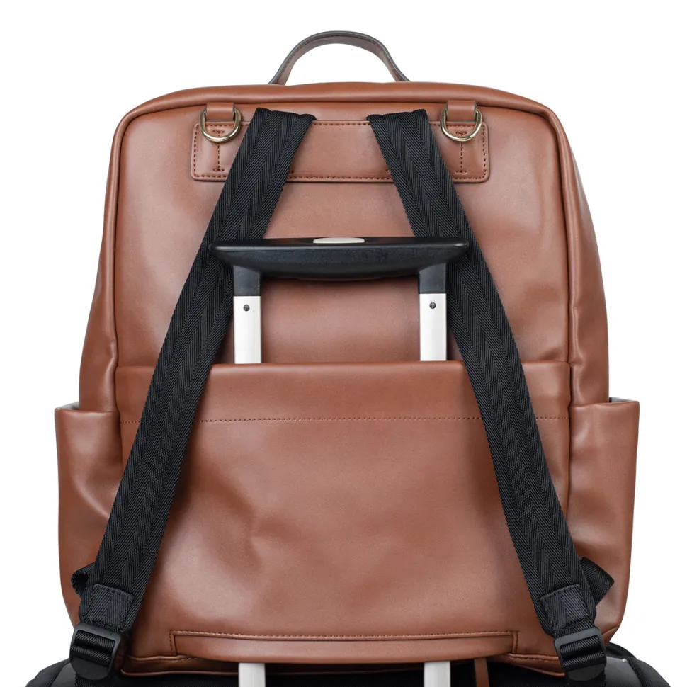 TWELVElittle Peek-a-boo Backpack Diaper Bag - Toffee