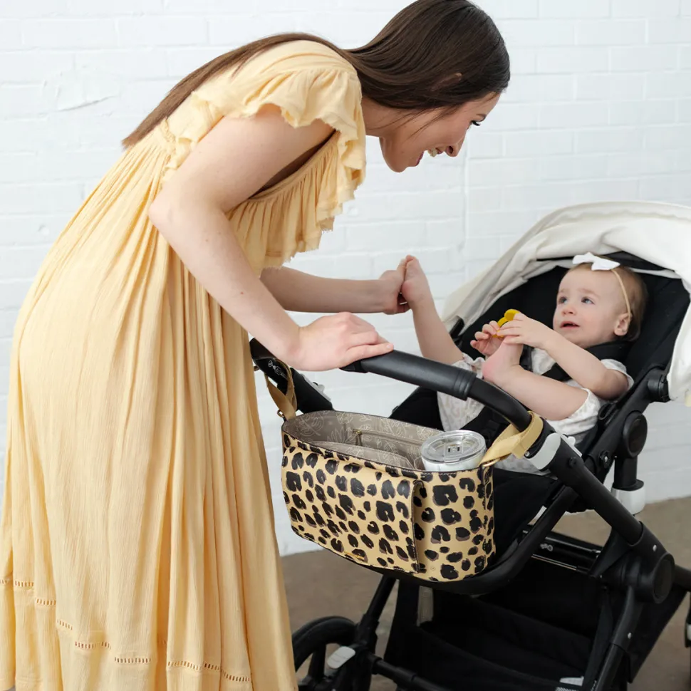TWELVElittle Peek-A-Boo Stroller Caddy - Leopard Print