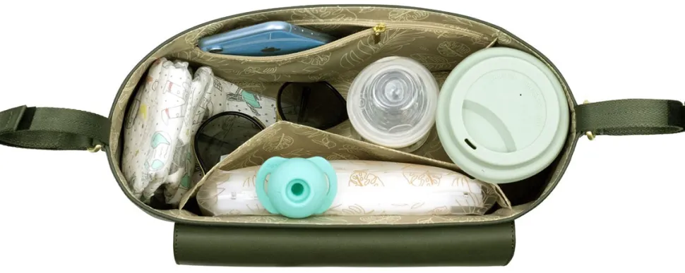 TWELVElittle Peek-A-Boo Stroller Caddy - Olive
