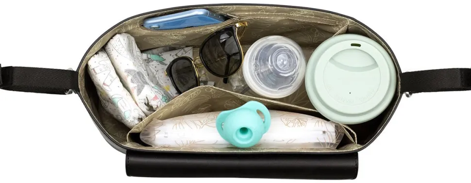 TWELVElittle Peek-A-Boo Stroller Caddy - Black