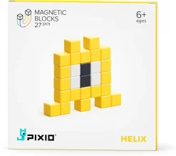 Ukidz PIXIO Mini Monster Helix - 27 Magnetic Blocks in 3 Colors