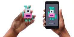 Ukidz PIXIO Mini Monster Helix - 27 Magnetic Blocks in 3 Colors