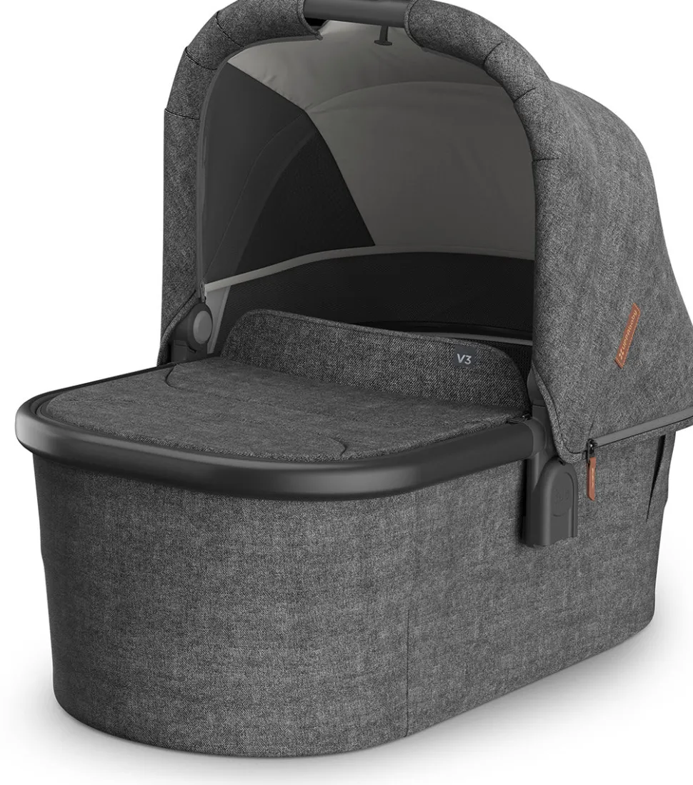 UPPAbaby Bassinet V3 - Greyson (Charcoal Melange / Carbon Frame)