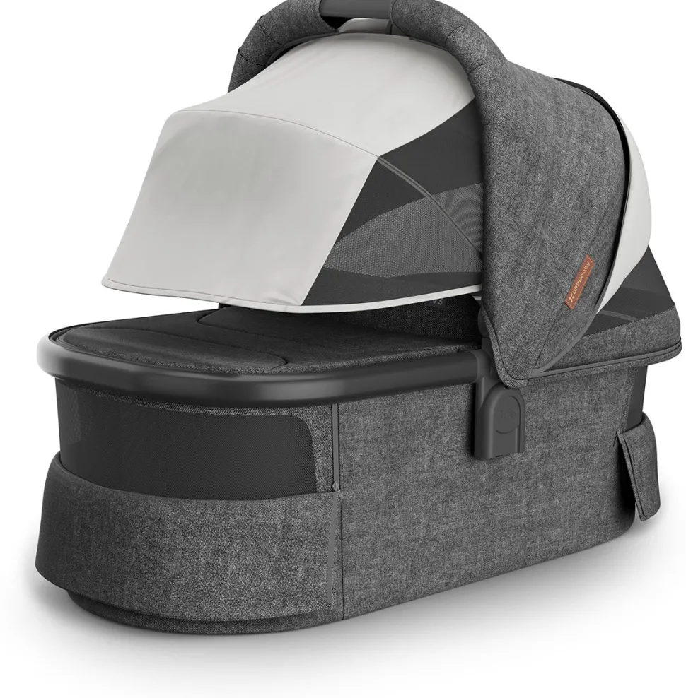 UPPAbaby Bassinet V3 - Greyson (Charcoal Melange / Carbon Frame)