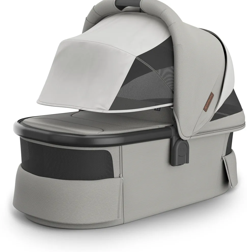 UPPAbaby Bassinet V3 - Savannah (Pearl Gray Jacquard / Carbon Frame)