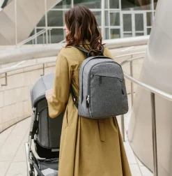 UPPAbaby Changing Backpack Diaper Bag - Jordan (Charcoal Melange)