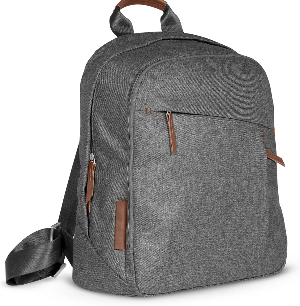 UPPAbaby Changing Backpack - Greyson (Charcoal Melange/Saddle Leather)